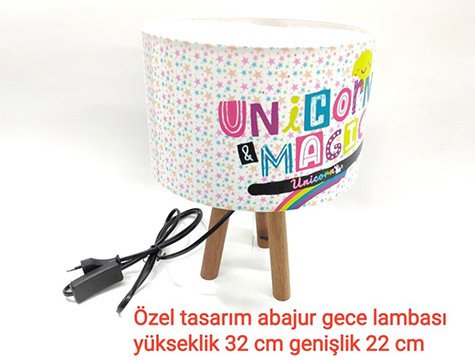 Dekoratif Boynuzlu At Magic Tasarımlı Abajur