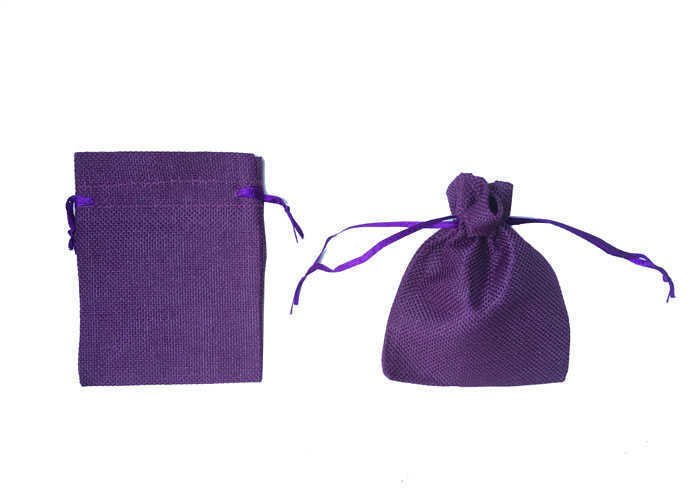 20 Adet Kına Çerez Kesesi Çuval Mor (12cm x 17cm)