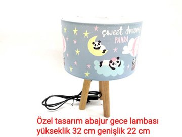 Panda Sweet Dreams Tasarımlı Dekoratif Abajur