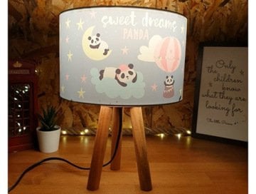 Panda Sweet Dreams Tasarımlı Dekoratif Abajur