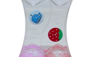 Dekoratif İkili Kalpli Renkli Jel Kum Saati