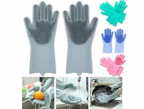 Sihirli Isıya Dayanıklı Silikon Bulaşık Eldiven Fırçası Magic Gloves