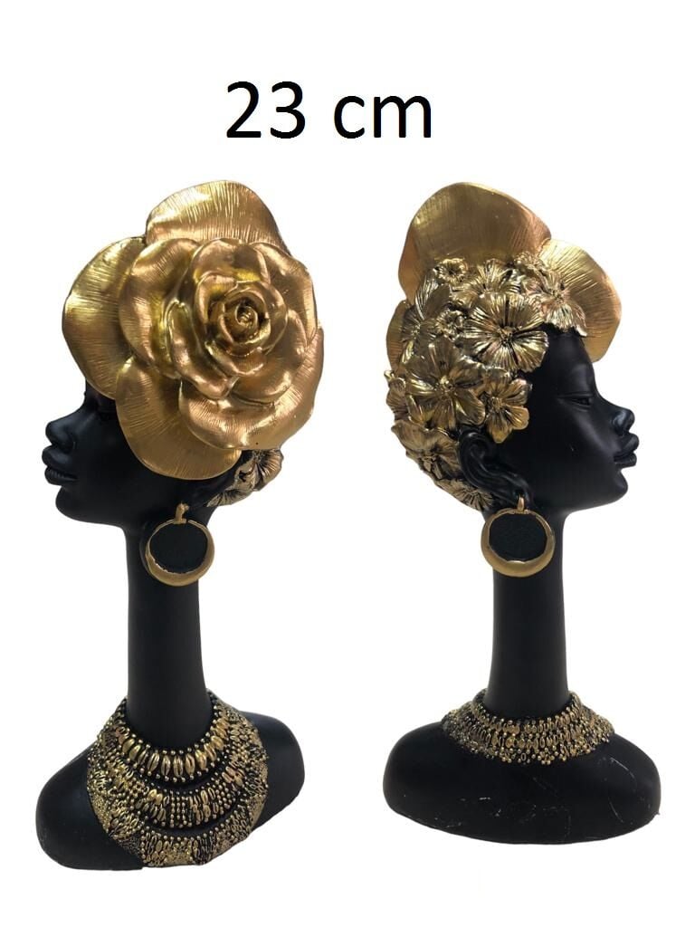 Polyester Afrikalı Kadın Biblosu (23 cm)