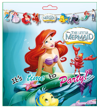 3D Deniz Kızı Zarf Banner