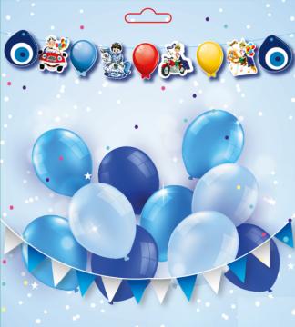 3D Nazar Boncuklu Zarf Banner