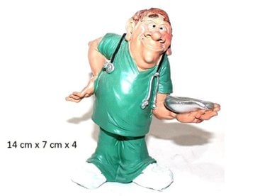 Erkek Doktor Figürlü Dekoratif Biblo