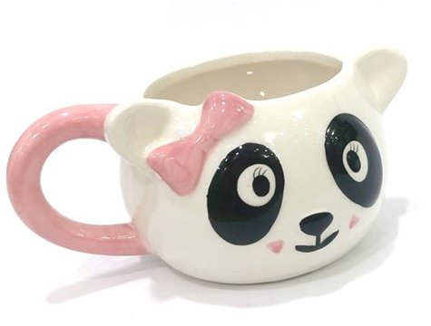 3D Panda Tasarımlı Seramik Kupa Bardak