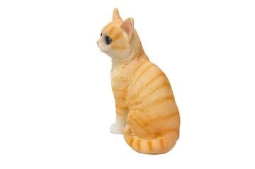 Dekoratif Polyester Sevimli Renkli Kedi Biblosu