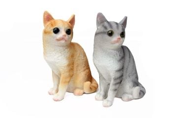 Dekoratif Polyester Sevimli Renkli Kedi Biblosu