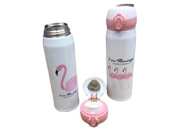 Flamingo Baskılı Çelik Termos Bardak (500 ml)