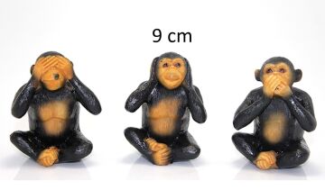 3'lü Maymun Biblo Görmedim Duymadım Bilmiyorum