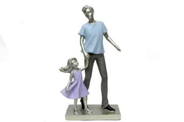 Baba ve Çocuk Polyester Babalar Günü Biblosu (24 cm)