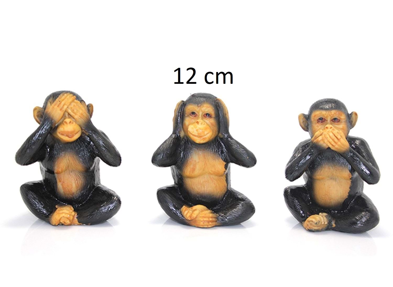 3'lü Maymun Görmedim Duymadım Bilmiyorum Biblo