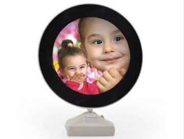 Sihirli Led Işıklı Yuvarlak Ayna Fotoğraf Çerçeve