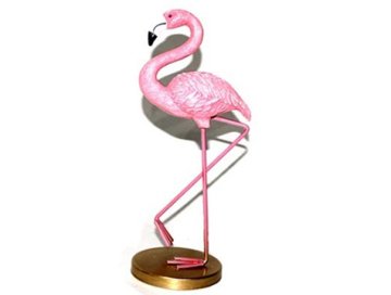 Polyester Metal Ayaklı Flamingo Biblosu