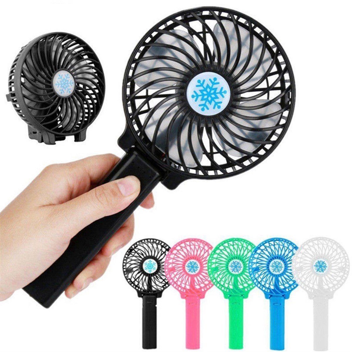 Şarjlı El Vantilatör Mini Masa Üstü Usb Fan Soğutucu