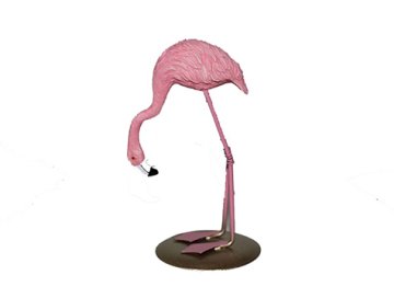 Metal Ayaklı Polyester Flamingo Biblosu