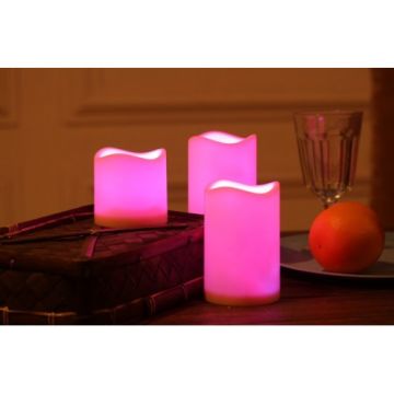 Uzaktan Kumandalı Renk Değiştiren Led Mum Candles (3 Adet)
