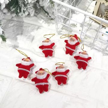 Noel Baba Yılbaşı Çam Ağacı Süsü (6 Adet)