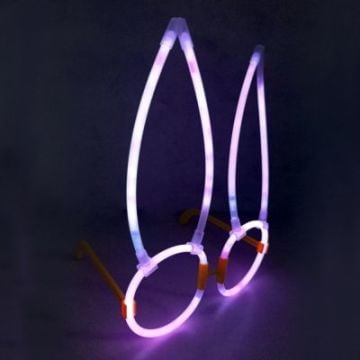 Neon Işıklı Fosforlu Glow Tavşanlı Gözlük