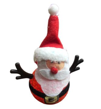 Yılbaşı Renk Değiştiren Işıklı Noel Baba (15 cm)