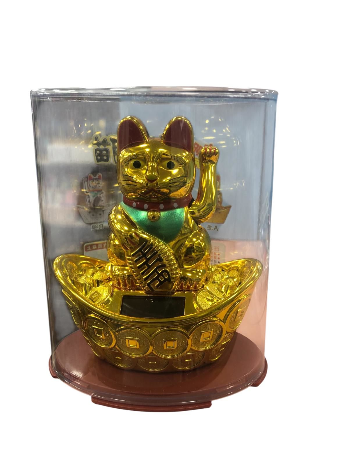 Maneki Neko Güneş Enerjili El Sallayan Şans Kedisi
