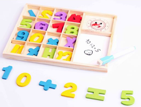 Zeka Gelişim Ahşap Sayı Rakam Saat Matematik Seti