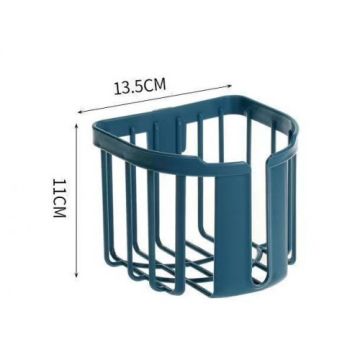 Beyaz Çok Amaçlı Yapışkanlı Banyo Organizeri