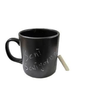 Tebeşirli Kupa Bardak Chalk Mug