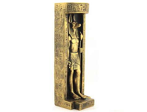 Antik Mısır Tanrısı Anubis Figürlü Tea Light Mumluk