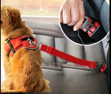 Köpek Kedi Araba Emniyet Kemeri Ayarlanabilir Tasma Araç Koltuğu