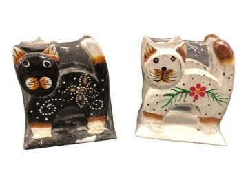 Dekoratif Ahşap Kedi Tasarımlı Peçetelik