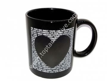 Sihirli Kalp Kupa Bardak Heart Beat Mug