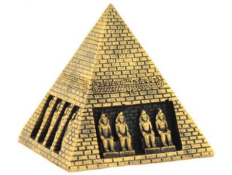 Dekoratif Antik Mısır Piramit Biblo