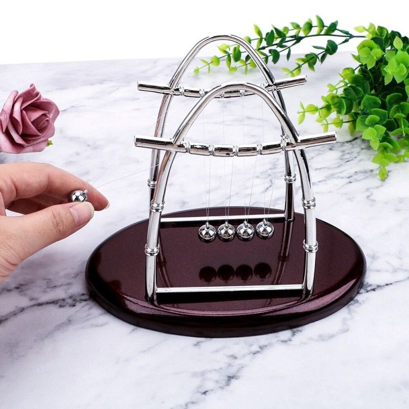 Oval Tasarım Metal Denge Topları Newton' s Cradle