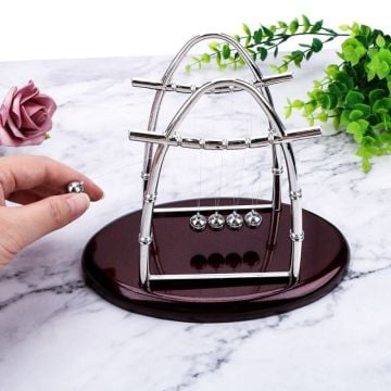 Oval Tasarım Metal Denge Topları Newton' s Cradle