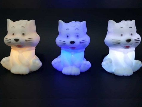 Dekoratif Kedi Renk Değiştiren Işıklı Lamba