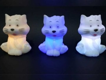 Dekoratif Kedi Renk Değiştiren Işıklı Lamba