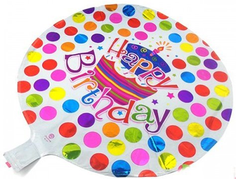 Happy Birthday Puantiyeli Folyo Balon