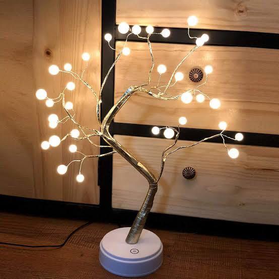 Dokunmatik 36 Led USB Ağaç Tasarımlı Lamba