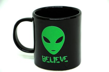 Alien Döner Objeli 3D Stres Seramik Kupa Bardak