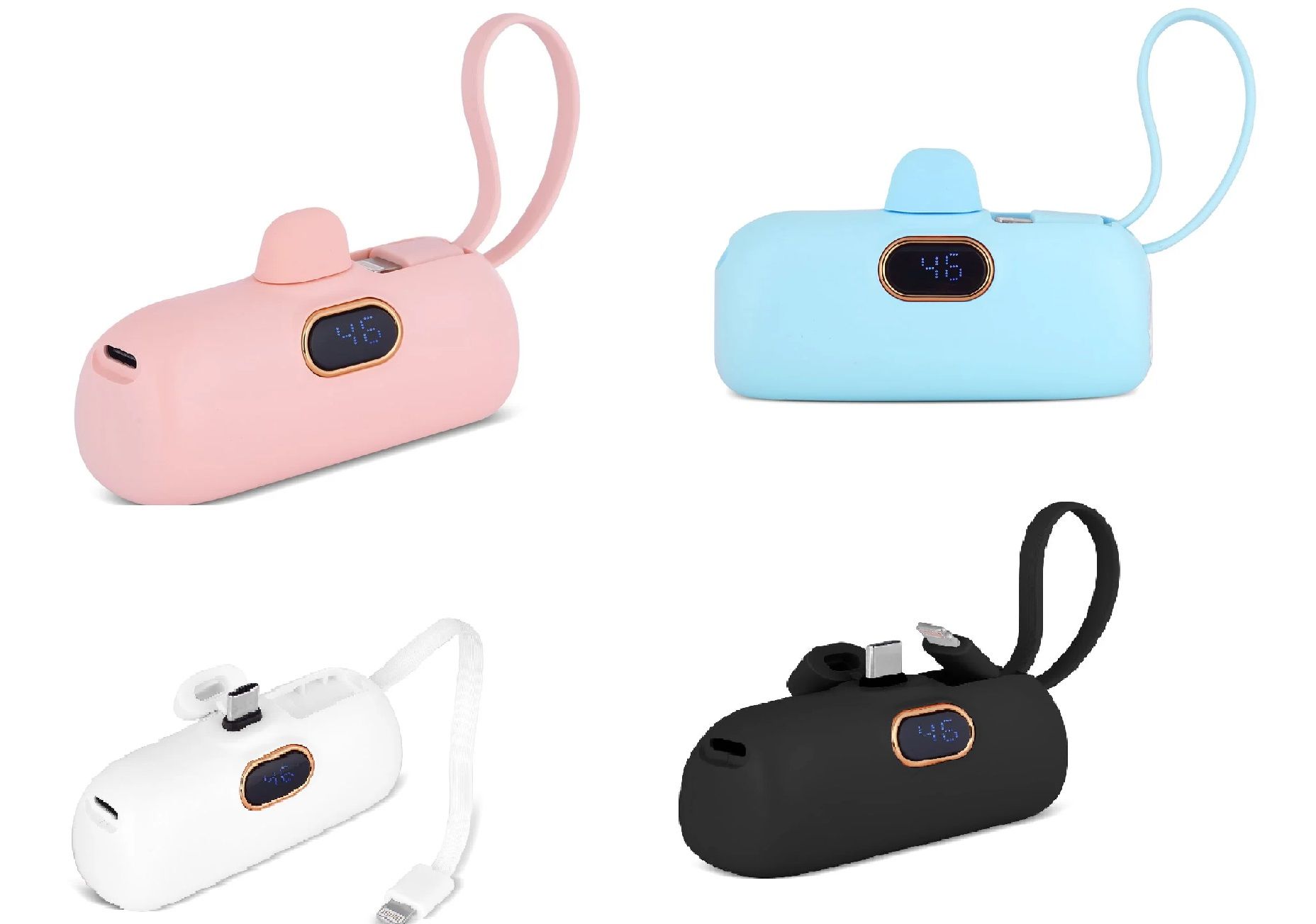 Dijital Şarj Göstergeli Powerbank 5000 mAh