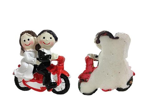 Motorsikletli Gelin Damat Biblosu Nikah Şekeri Malzemesi (20 Adet)