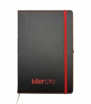 Renkli Dikişli Suni Deri Kapak Sihirli Defter