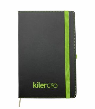 Renkli Dikişli Suni Deri Kapak Sihirli Defter