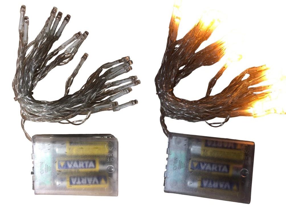 20'Li Dekoratif Gün Işığı Aydınlatma Pilli Led Lamba (3 mt)