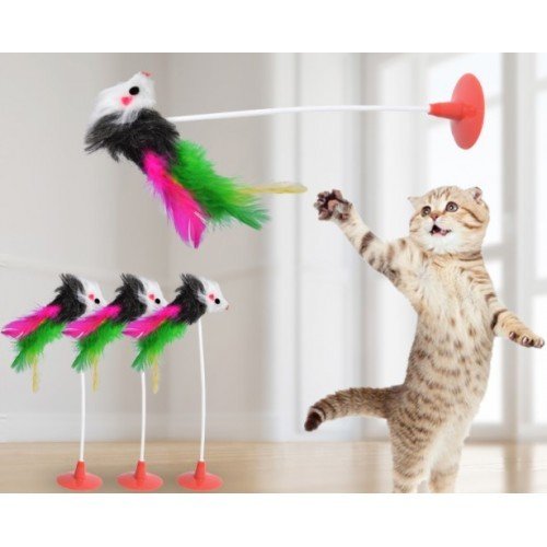 Vantuzlu Kedi Fare Oyuncağı