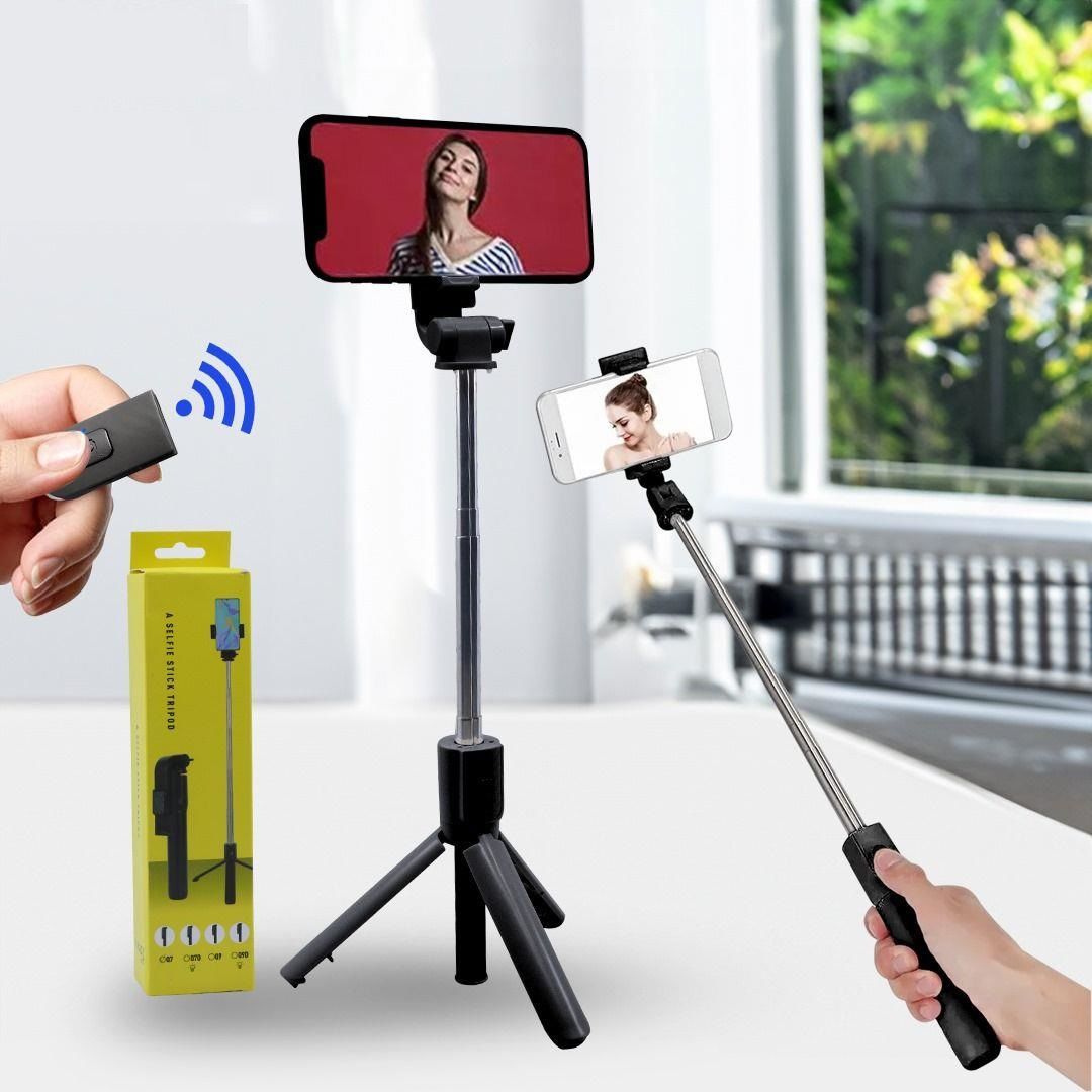 Tripod Bluetooth Kumandalı Kablosuz Selfie Çubuğu