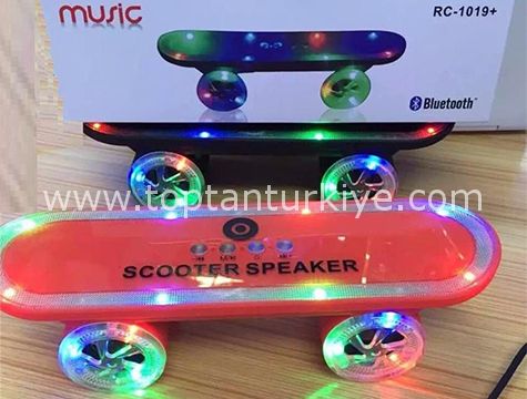 Kaykay Scooter Şeklinde Bluetooth Hoparlör Kablosuz Stereo Speaker