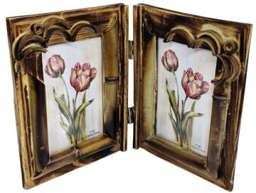 2'li Bambu Masa Üstü Fotoğraf Çerçevesi (10 cm x 15 cm)